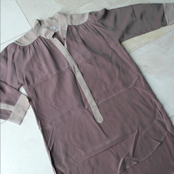 Wilfred 100% Silk Colour Blocking Blouse - Picture 2 of 3